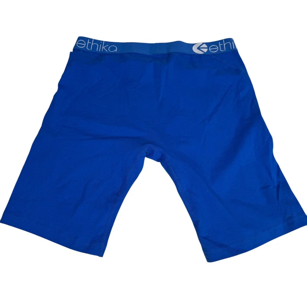 Ethika‎ Mens Staple Boxer Briefs 2-Pack Blue Heather Grey Cotton Blend Size M